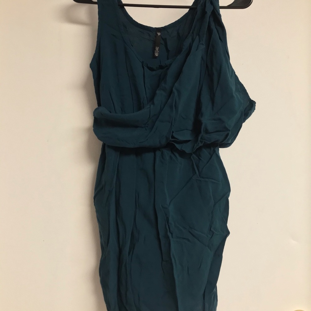 BLUE GREEN ONE PIECE DRESS LOVE CULTURE